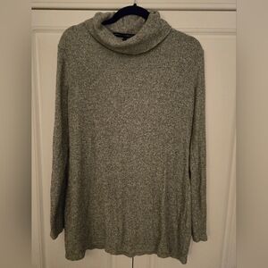 White House Black Market Women's Gray Cowl Neck Sweater